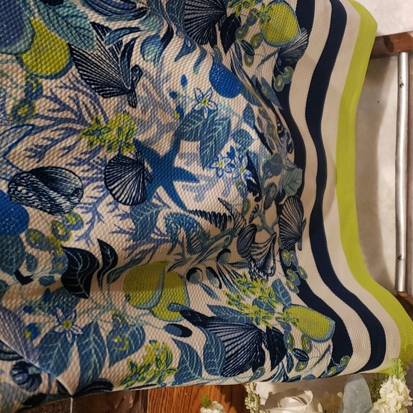 Nwt Eliza J dress blue white lemon green - Picture 5 of 15